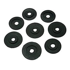 A Set of 8 Black Rubber Spring