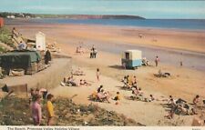 FILEY, PRIMROSE VALLEY HOLIDAY VILLAGE, THE BEACH, Yorkshire - Vintage POSTCARD