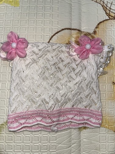 Summer knit bonnet hat with - knit,
