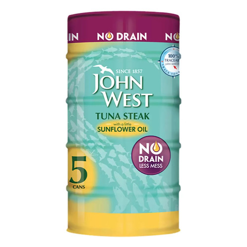 John west drain - no, tuna