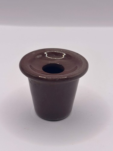 Old brown stoneware desk - , ink