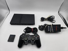 Sony PlayStation 2 Slim Ps2 Console Bundle - Charcoal Black With Memory Card