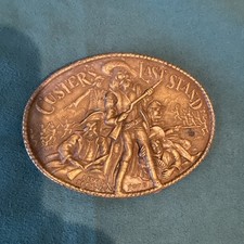 MENS BELT BUCKLE  CUSTERS LAST STAND LITTLE BIG HORN 1876