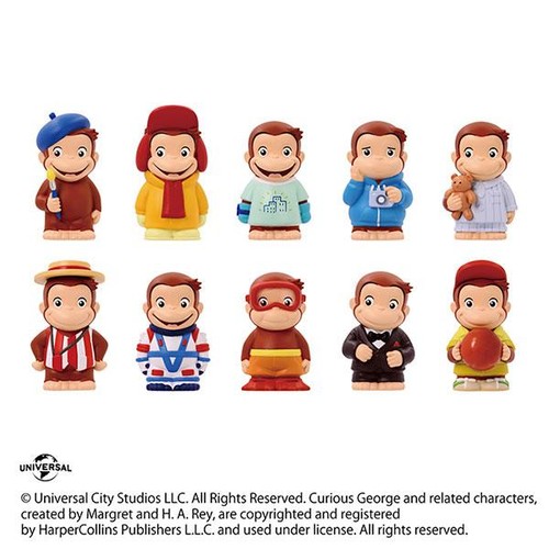 Curious george soft vinyl - curious,