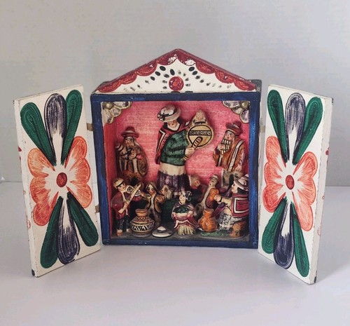 Peruvian folk art retablo - peruvian,