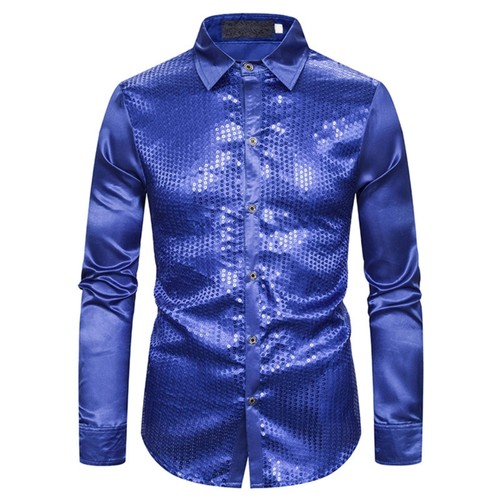 Men dress shirt sequins - dress,