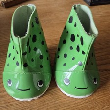 Bear Factory Build A Bear Green Frog Wellie Spotted Boots