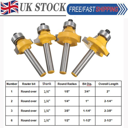 Shank round over router - 4x,