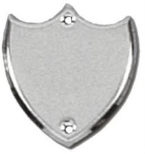 ANNUAL TROPHY SILVER SIDE SHIELDS FREE ENGRAVING PLATES AWARD CARTOUCHE PINS