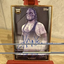 WWE Kane Auto Topps /150 WWF Gold Frame ON CARD