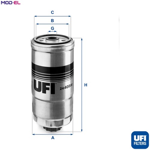 Fuel filter 408 for - filter, 24.408.00