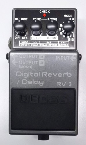 Boss digital reverb delay - rv-3,