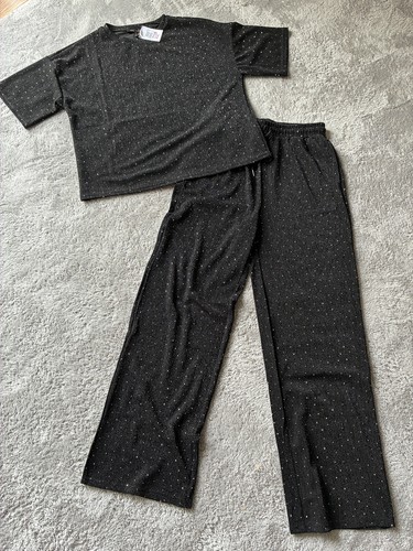 Qed black sparkle ord - black, co-ord