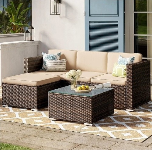 Seater rattan garden - garden, sofa