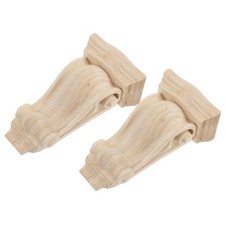 2 Pcs European Wood Decoration