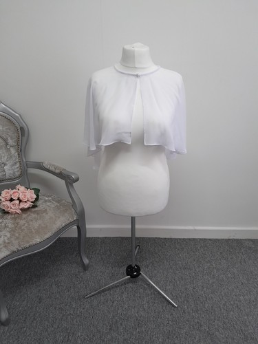 Women evening white cape - ,