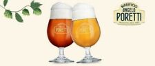 4 x Birrificio Angelo Poretti Beer Lager  Glasses   (2/3 PINT) Homebar Pub Gift