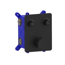 GRADE A1 - Matt Black Push Button 2 Function Shower Valve - Vance A1/BeBa_28251