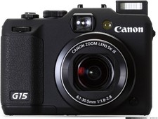 Canon Power Shot G15 Camera - Black (28mm Wide Lens,12MP) 3.0 inch LCD FHD