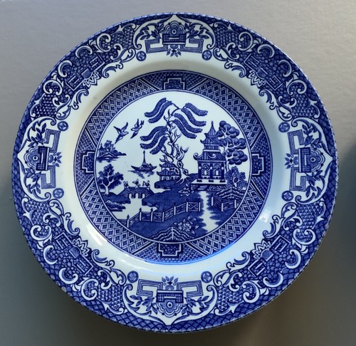 English ironstone blue - english, willow