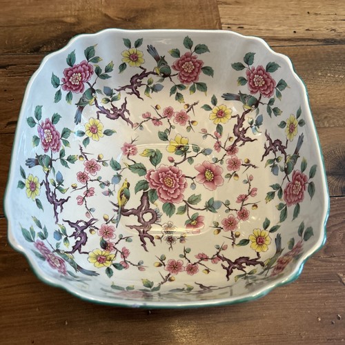 Large floral serving dish - large,