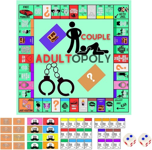 Adult monopoly couples board - monopoly,