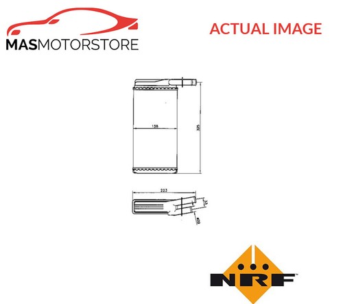Heater radiator exchanger - heater, lhd