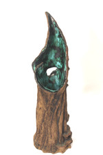 1970s Vintage Clive Brooker Ikebana Studio Pottery Textured Vase