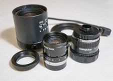 C mount lenses: Pentax 12mm
