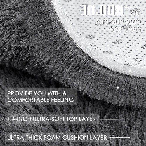 Homaxy fluffy shaggy rugs - fluffy,