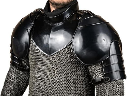 Medieval gothic pauldron - medieval,