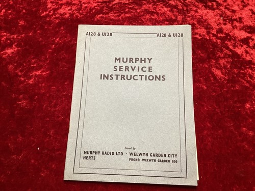 Murphy service manual - service,