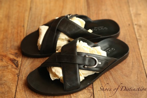 Gucci black leather - leather, sandals