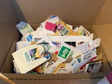 * GREAT BOX OF BRITISH STAMPS * KILOWARE* WIDE VARIETY DEFS & COMMS HI VALS**