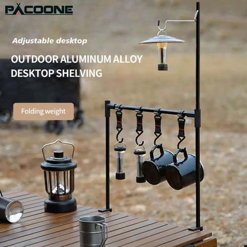 Portable camping shelf - shelf, lantern