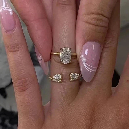 3ct oval cut real - 3ct,