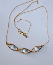 9ct Gold ROCK CRYSTAL NECKLACE