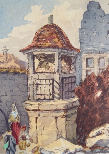 Original watercolour figures - original, 'figures