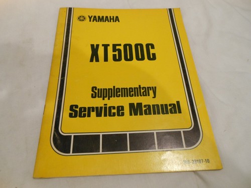 Yamaha oem xt500c - yamaha,