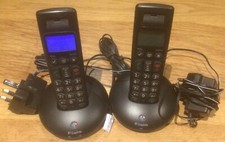 BT GRAPHITE 2100 TWIN DIGITAL CORDLESS HANDSET PHONES. GOOD WORKING CONDITION. 