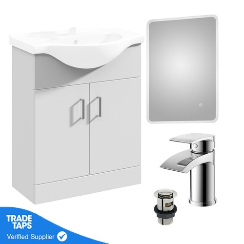 Gloss white 650mm floor - gloss,