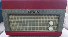 Dansette Major early 1960's record player, red.