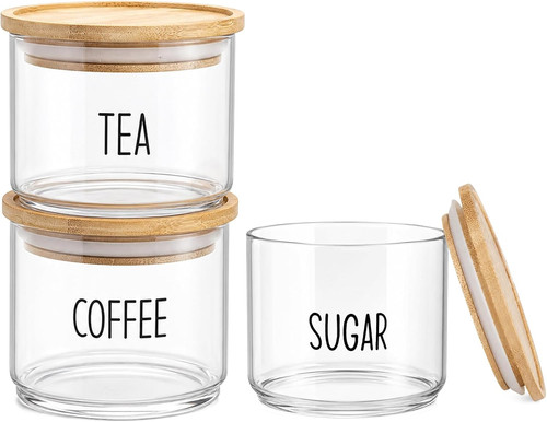 Tea coffee and - sugar, canisters