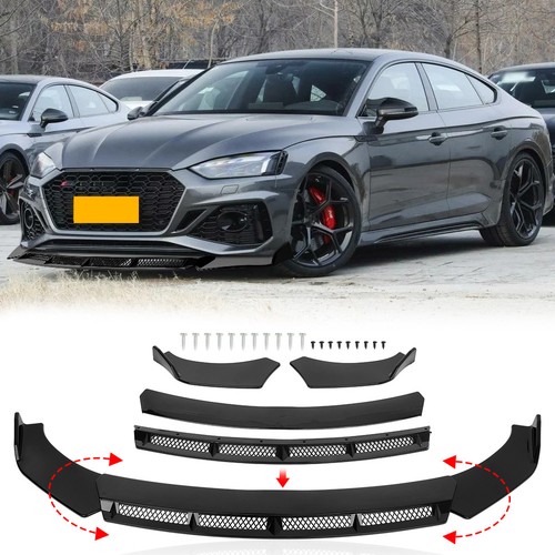 Glossy black front bumper lip - bumper,