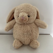 Fat Keel Toys Bunny Rabbit Beige Chubby Soft Plush Toy 10” Teddy 
