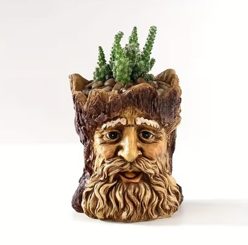 Tree trunk stump planter - tree,