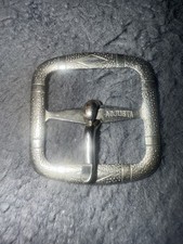Antique Adjusta Vintage Silver Toned Shoe Buckle Lovely Condition 5.5g