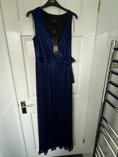 Phase Eight Size 12 Blue Sleeveless Maxi Dress
