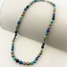 Honora Pearl Necklace Blue