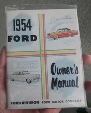 1954 Ford Owner's Manual Ford